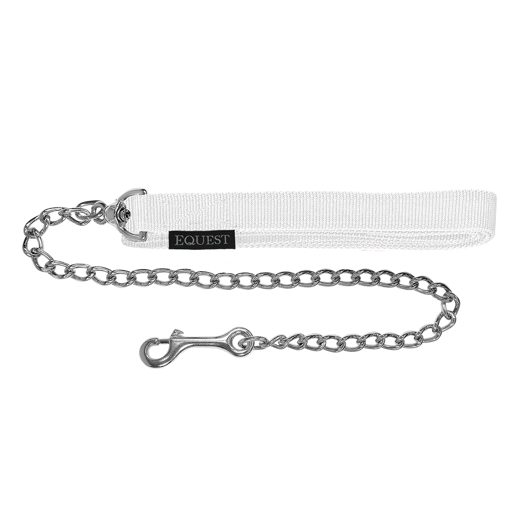 EQUEST Führzügel Gurt | 50er Kette | Chrom Finish