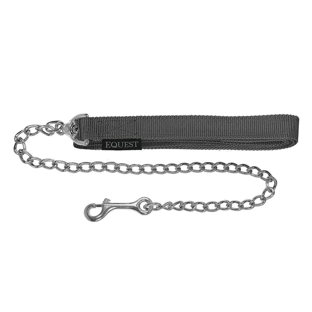 EQUEST Führzügel Gurt | 50er Kette | Chrom Finish