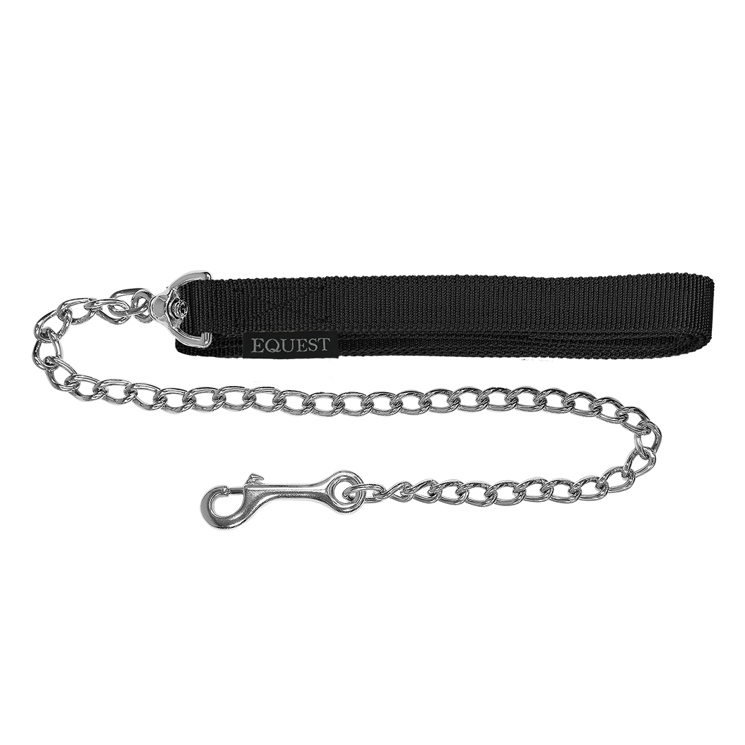 EQUEST Führzügel Gurt | 50er Kette | Chrom Finish