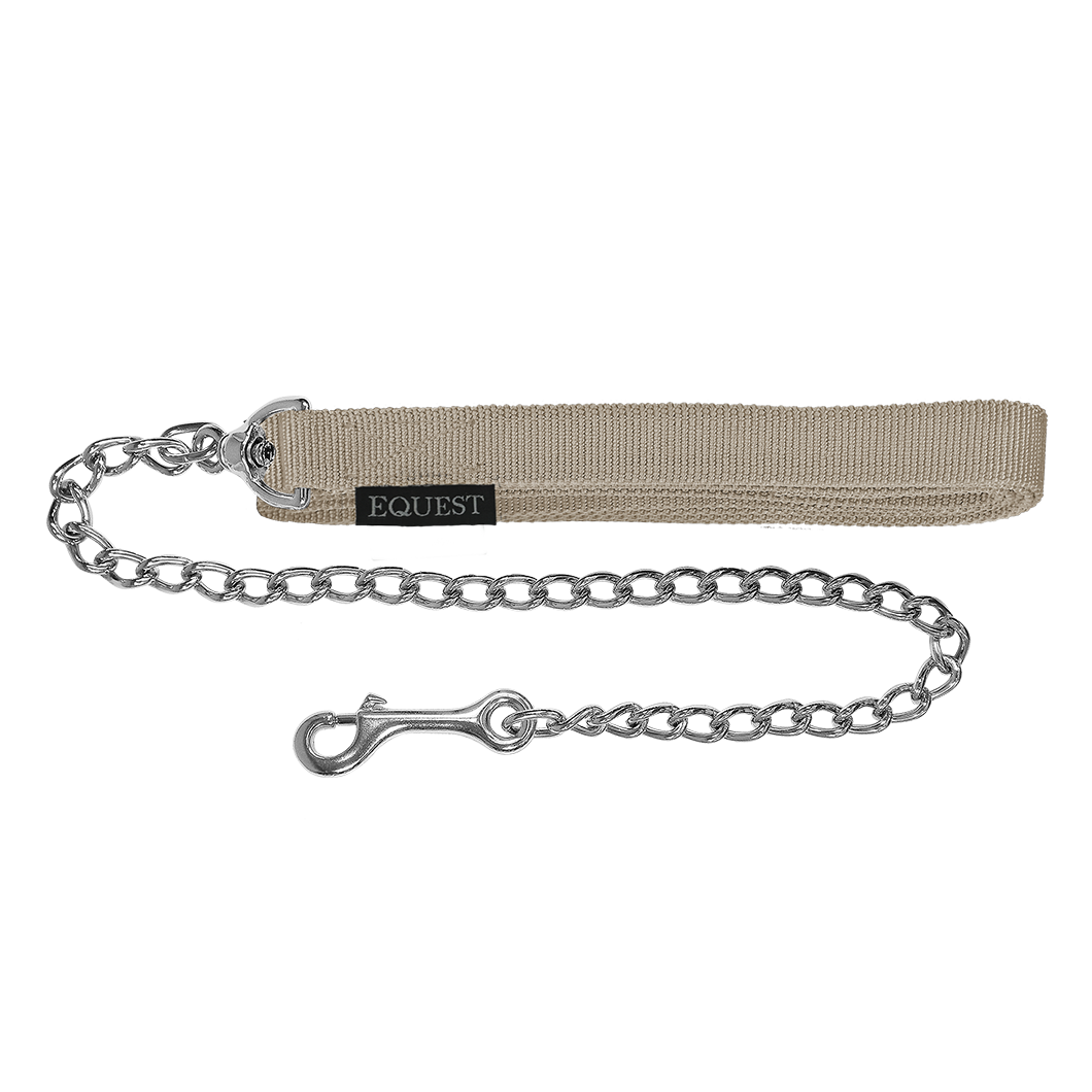 EQUEST Führzügel Gurt | 50er Kette | Chrom Finish