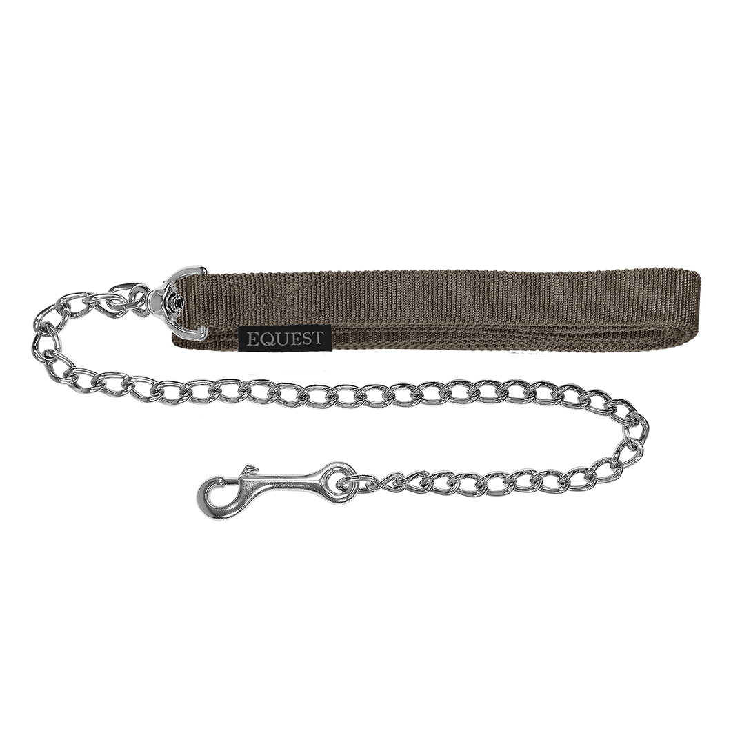 EQUEST Führzügel Gurt | 50er Kette | Chrom Finish