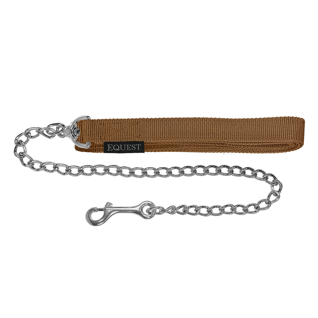 EQUEST Führzügel Gurt | 50er Kette | Chrom Finish