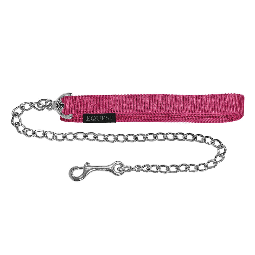 EQUEST Führzügel Gurt | 50er Kette | Chrom Finish