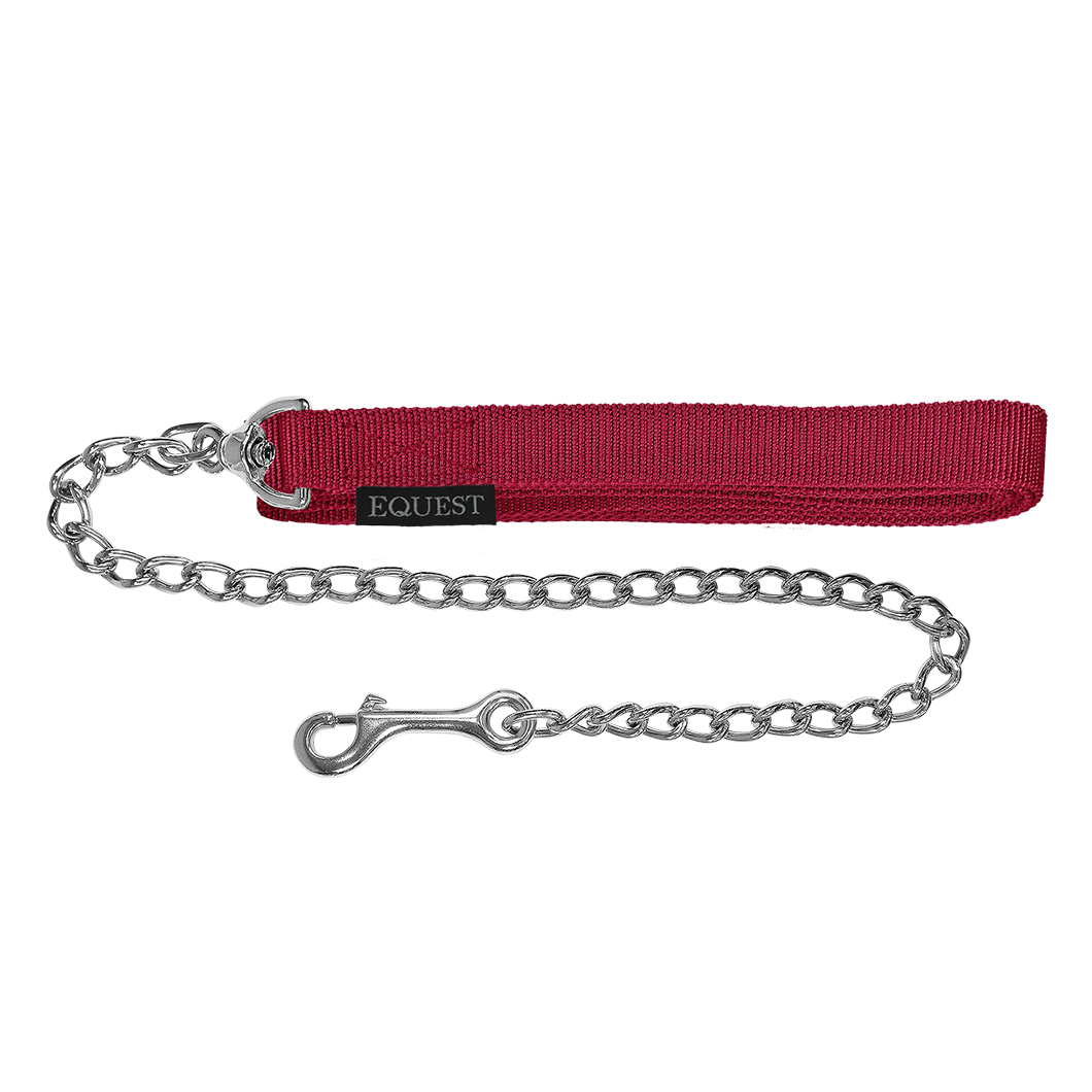 EQUEST Führzügel Gurt | 50er Kette | Chrom Finish