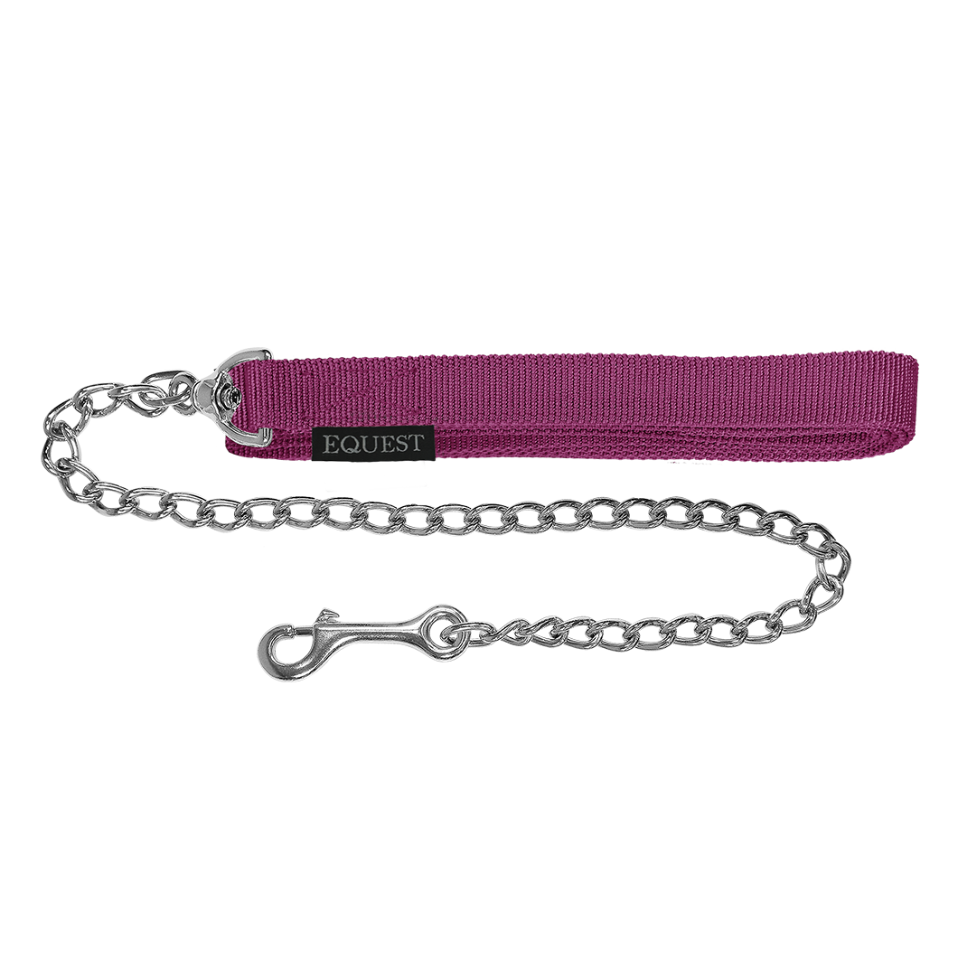 EQUEST Führzügel Gurt | 50er Kette | Chrom Finish