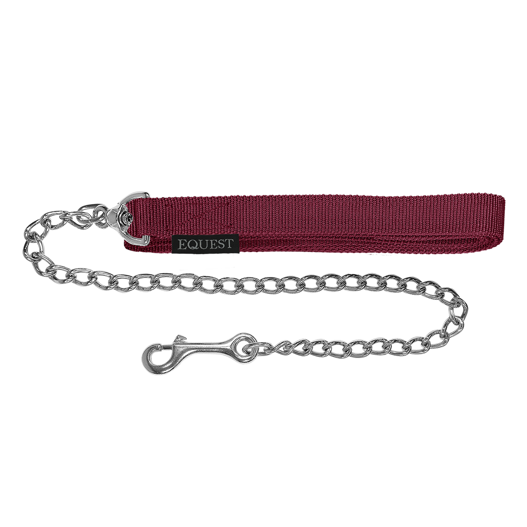EQUEST Führzügel Gurt | 50er Kette | Chrom Finish