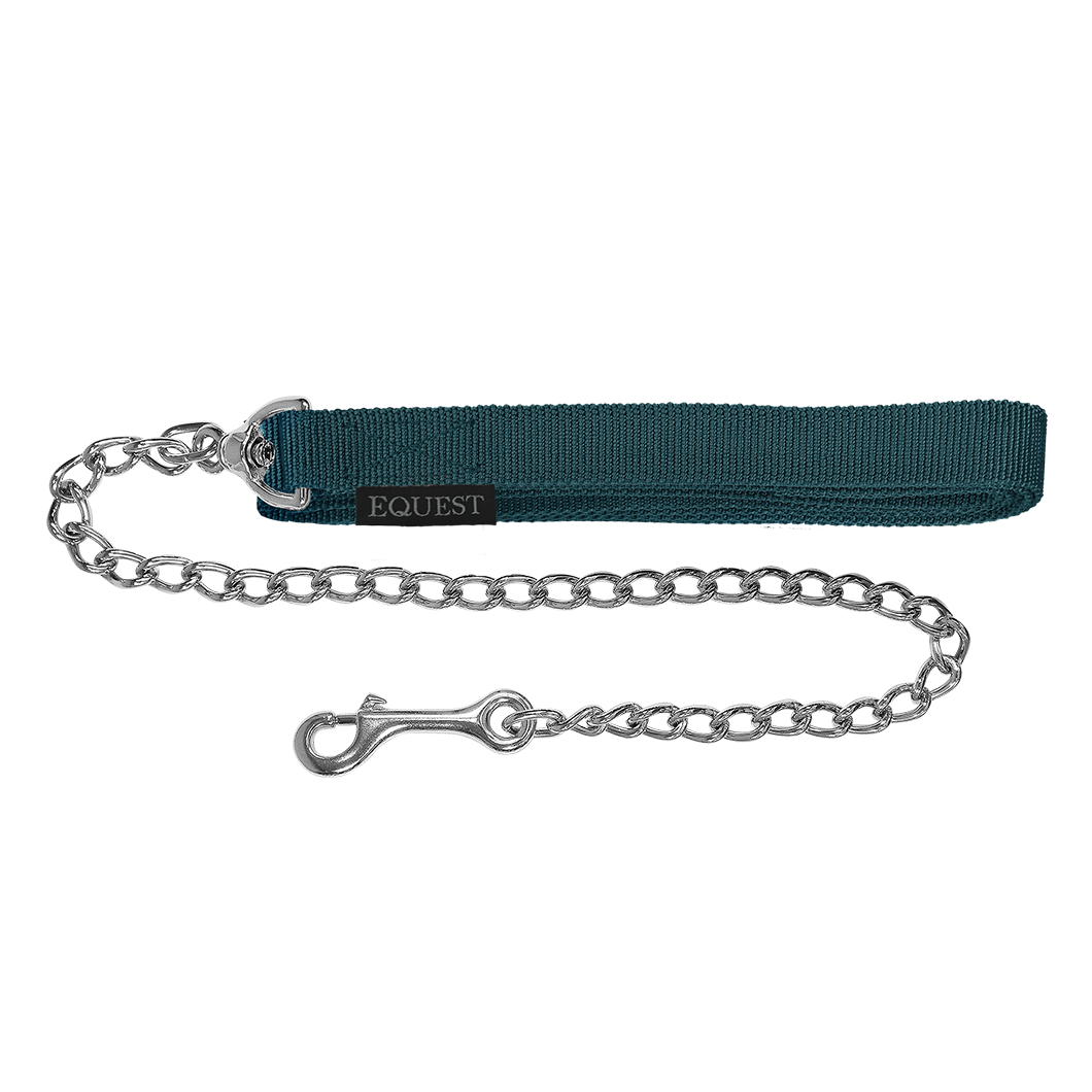 EQUEST Führzügel Gurt | 50er Kette | Chrom Finish
