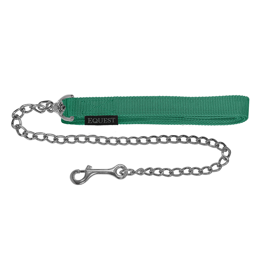 EQUEST Führzügel Gurt | 50er Kette | Chrom Finish