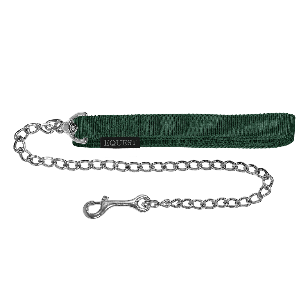 EQUEST Führzügel Gurt | 50er Kette | Chrom Finish