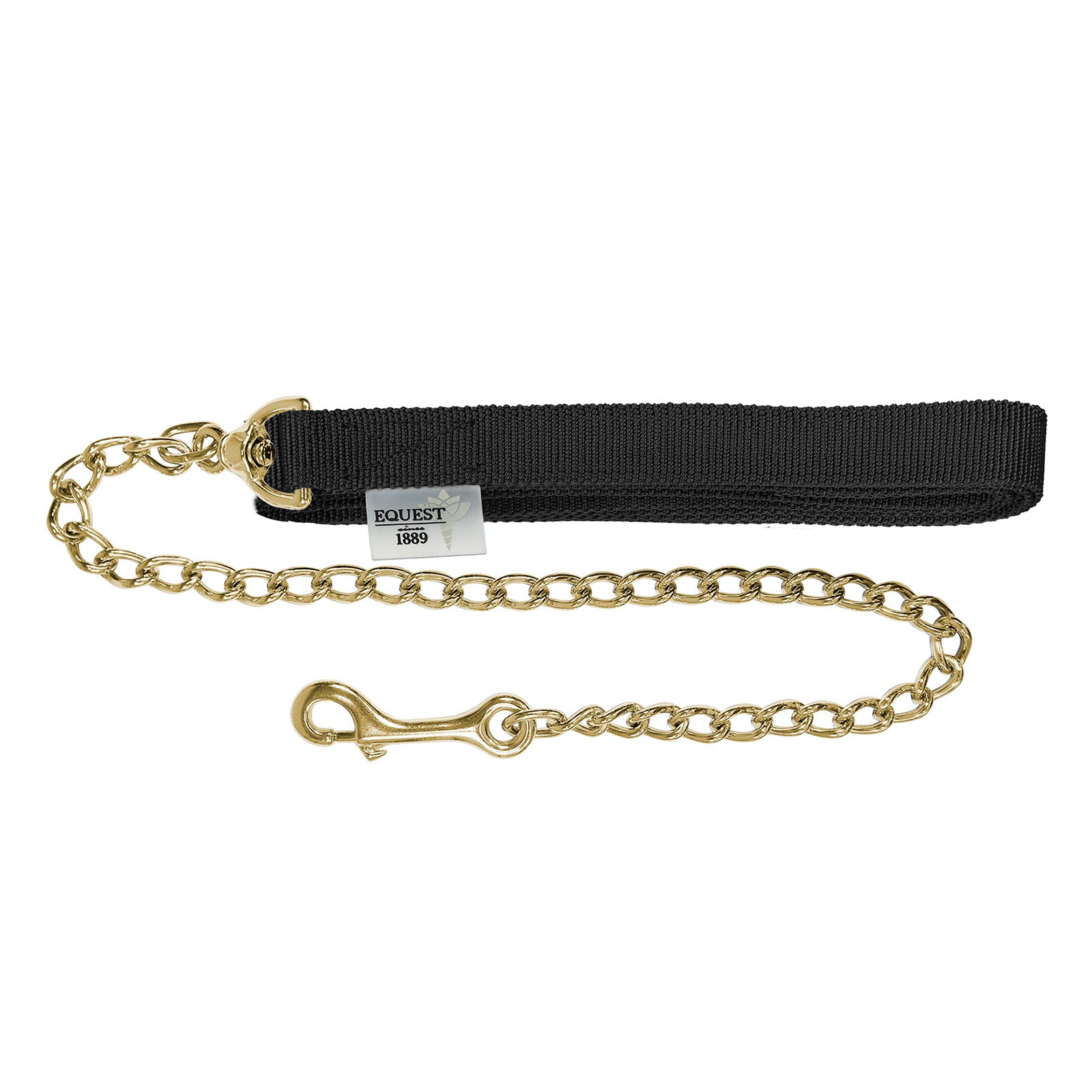 EQUEST Lead Rein Strap | 50 Chain | Brass Finish