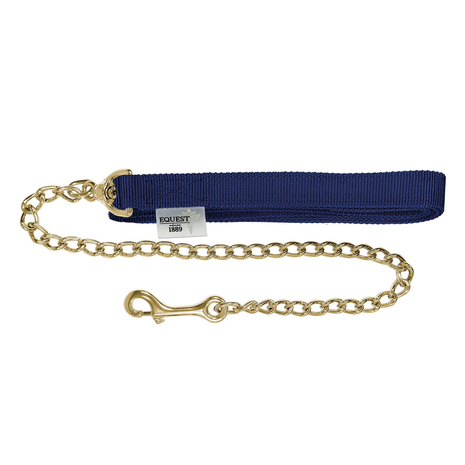 EQUEST Lead Rein Strap | 50 Chain | Brass Finish