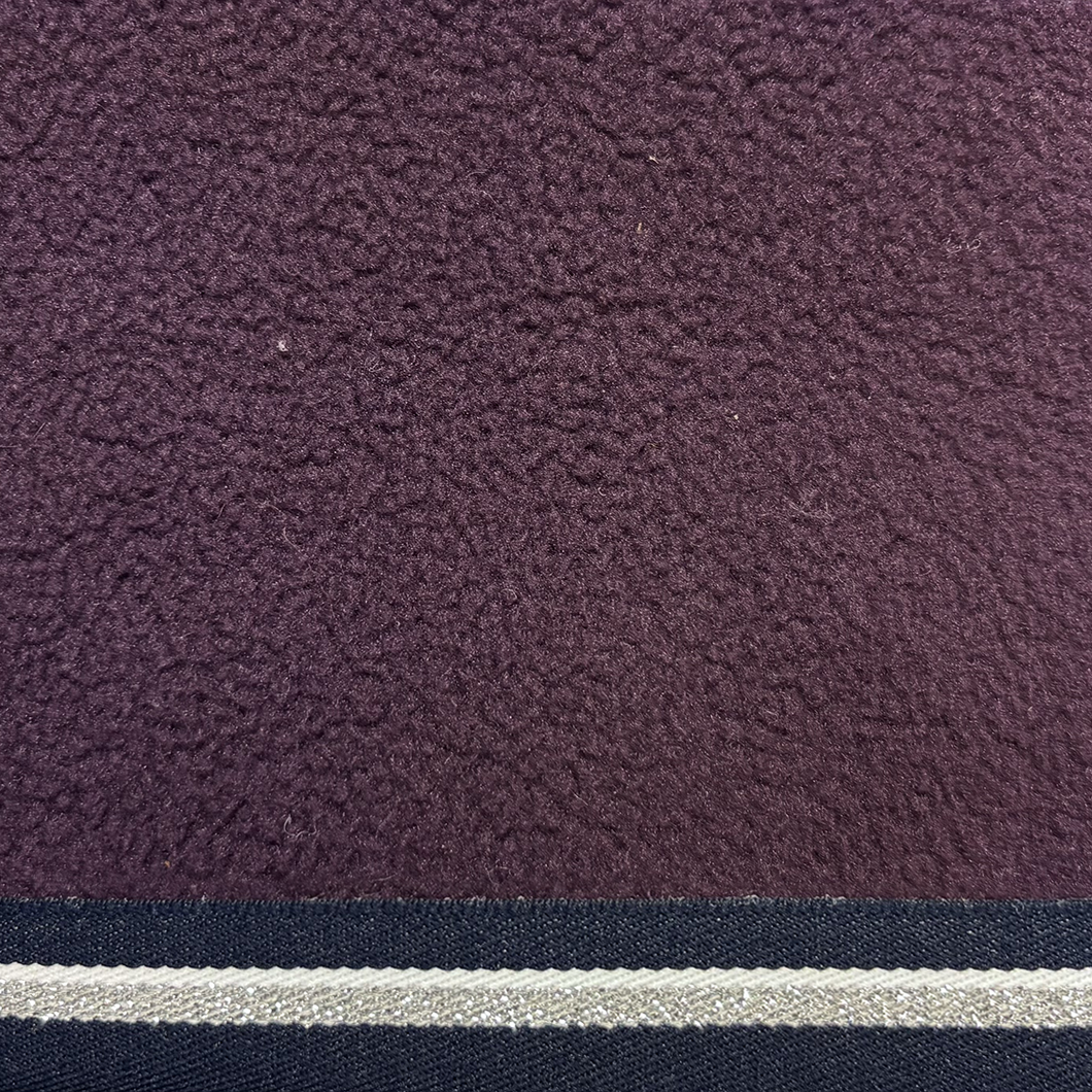 EQUEST Abschwitzdecke Alpha Fleece Active Einzelstück in Aubergine mit Einfassung Alaska