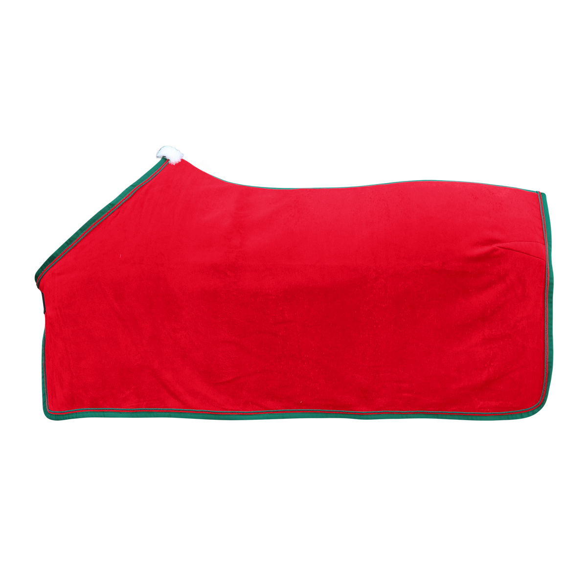 EQUEST Dralon Decke Regular + TwinCord in Red, Kordeln Bottle Green und Red, Einfassung Bottle Green