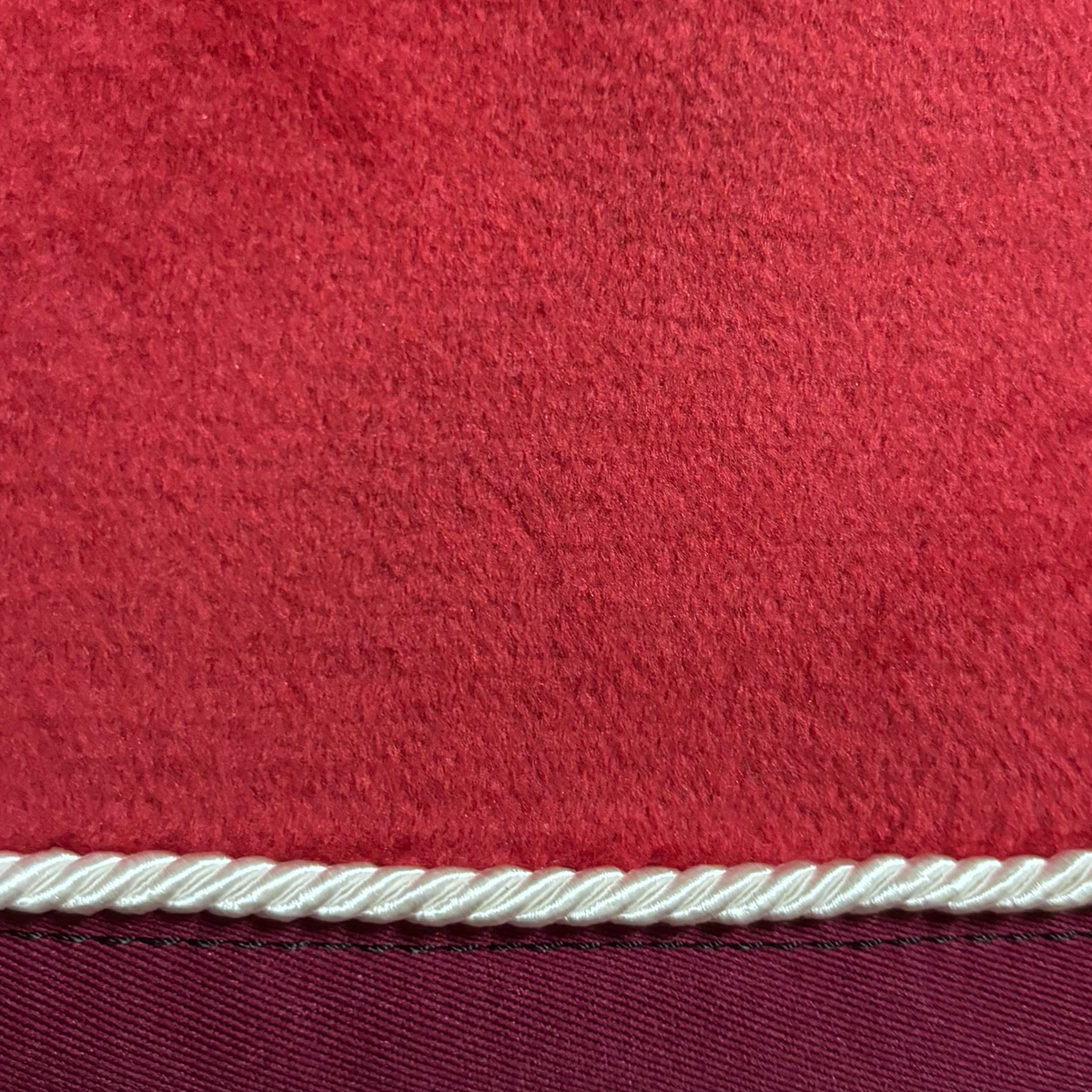 EQUEST Dralon Decke Active + Cord in Bordeaux, Kordel White, Einfassung Bordeaux