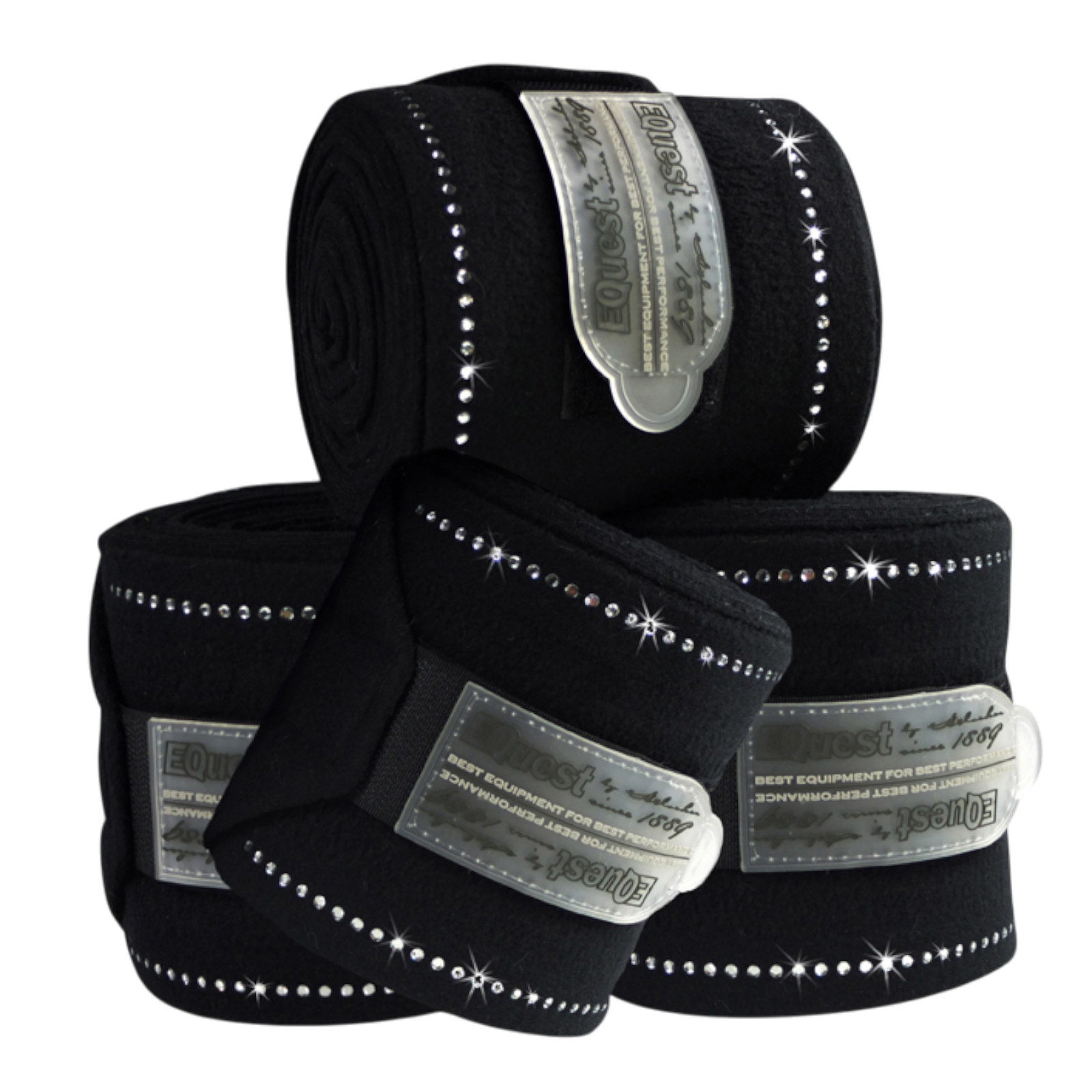 EQUEST Bandage Alpha Fleece Crystal | 4er Set