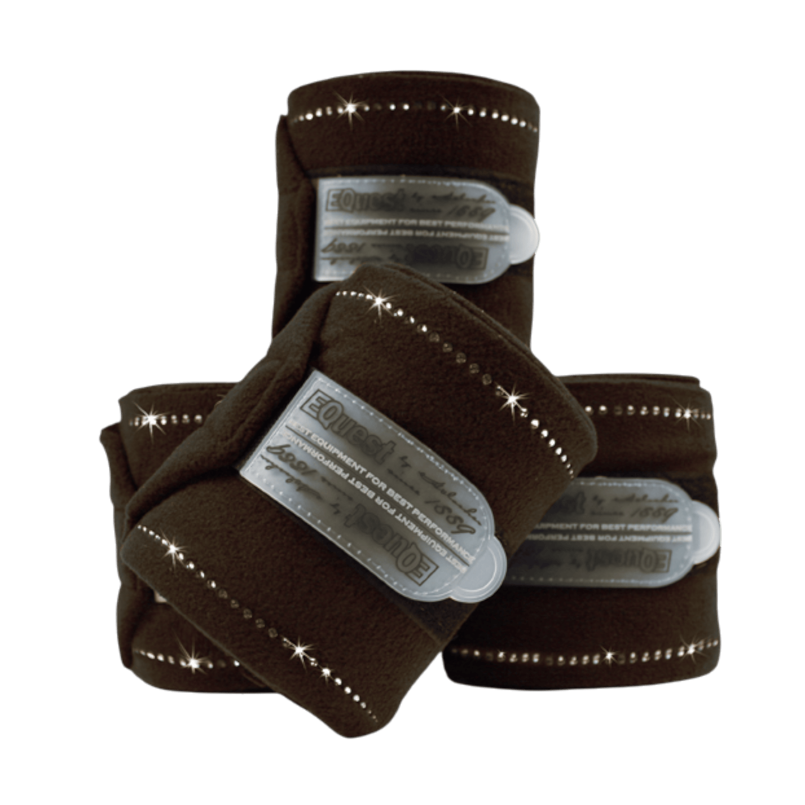 EQUEST Bandage Alpha Fleece Crystal | 4er Set - EQUEST by Hoelscher