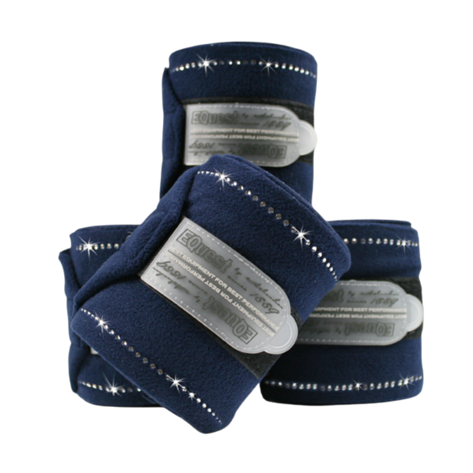 EQUEST Bandage Alpha Fleece Crystal | 4er Set