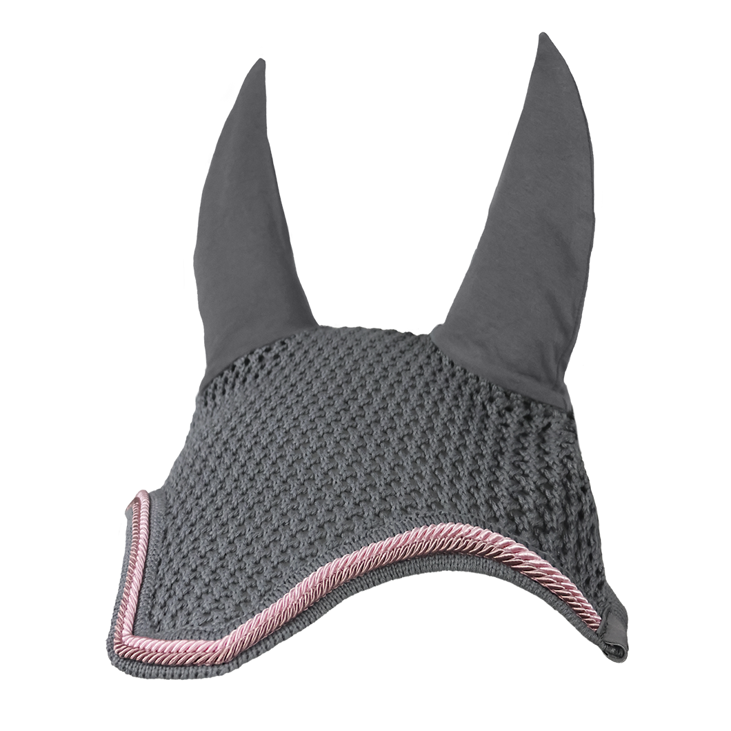 EQUEST Fliegenohr Grey mit Kordel Rose und Antique Rose | Stable Sweetheart