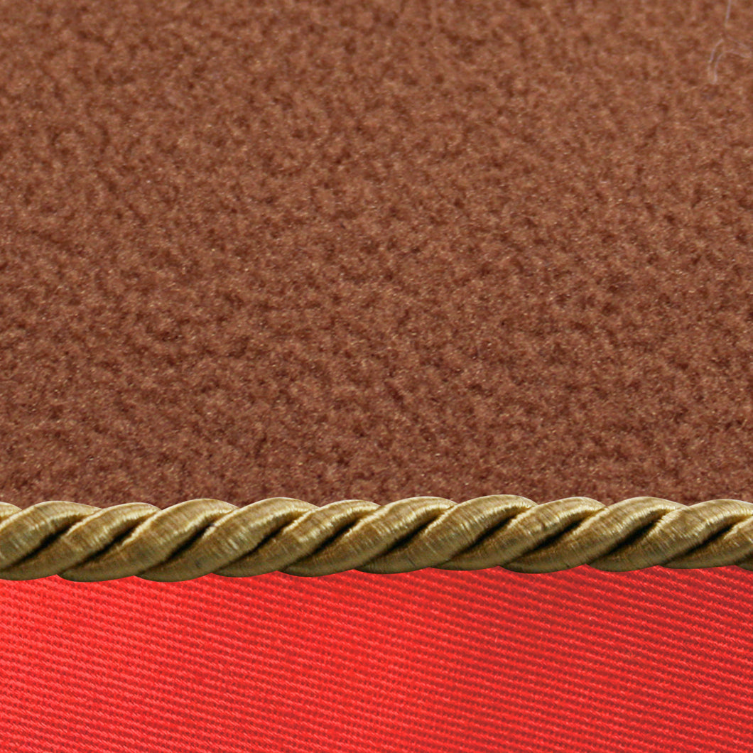 EQUEST Decke Alpha Fleece Parade + Cord Nougat – Gold – Red, Detailansicht