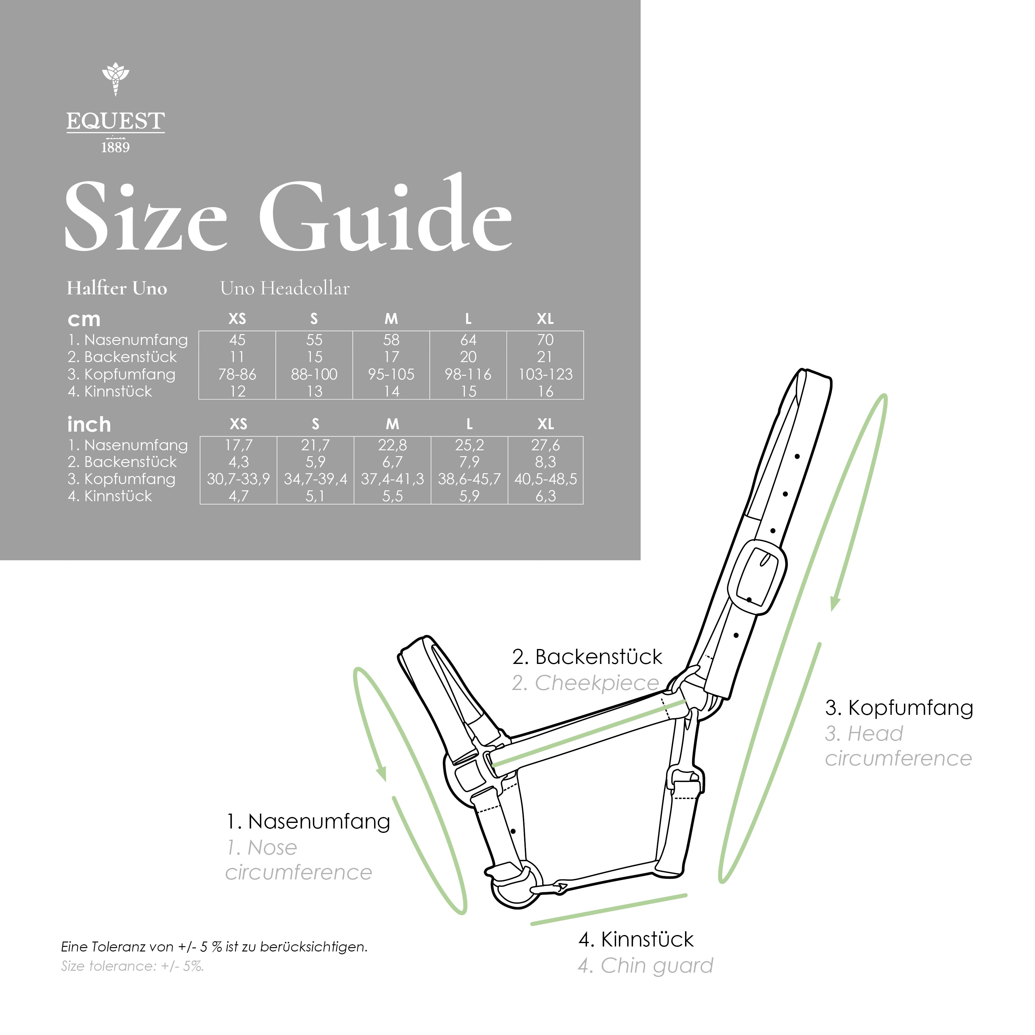 EQUEST Halfter Uno Plus | Black Finish