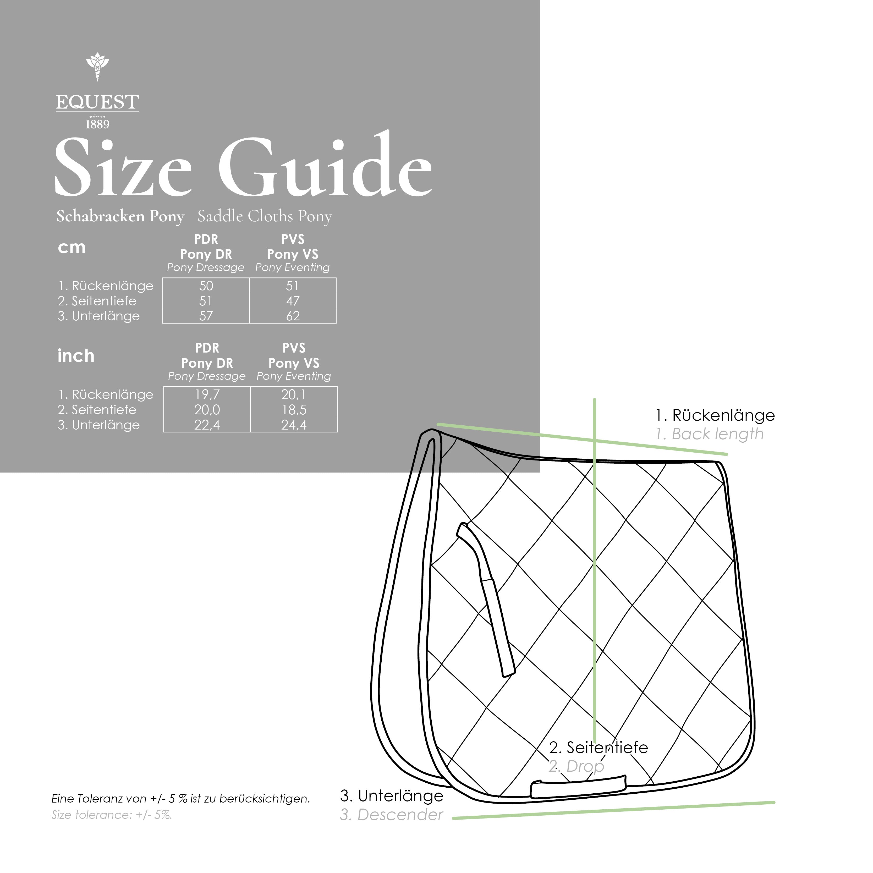 EQUEST saddle pad Cotton Diamant + TriCord + middle fur